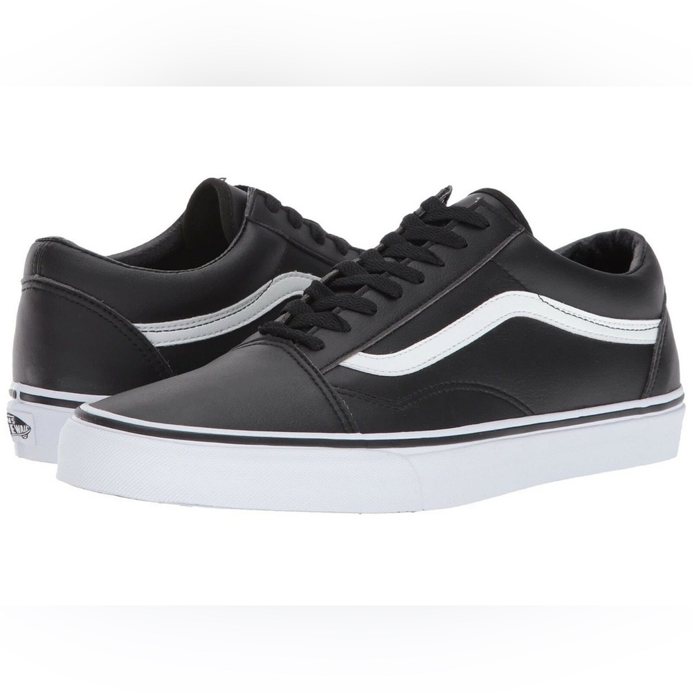 Vans | Black Leather Old Skool